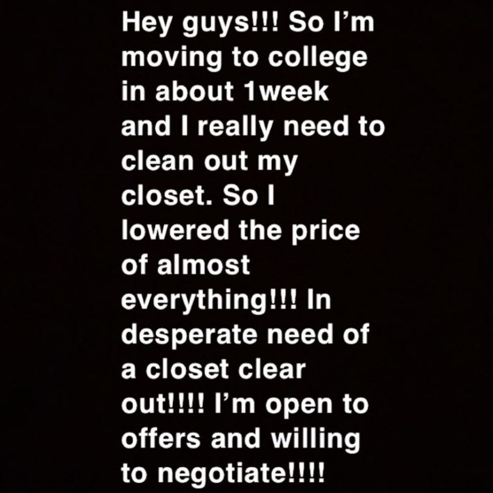 Willing to negotiate on every item. No low balls.